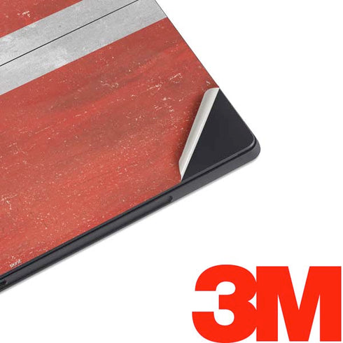 Denmark Flag Distressed Surface Pro 7 Skin